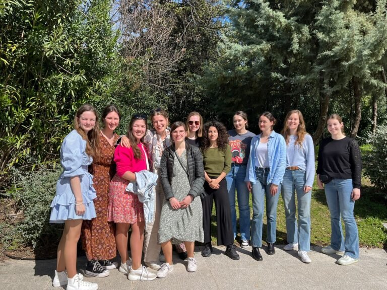 Lucy with students from Hogeschool Viaa University of Applied Sciences in the Netherlands